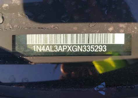 2016 Nissan Altima 2.5/2.5 S/2.5 Sl/2.5 Sr/2.5 Sv from USA, damaged, VIN 1N4AL3APXGN335293